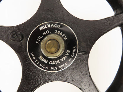Milwaukee Valve 2882-M 3" Gate Valve 200psi WOG Non-Rising Stem 8" Wheel