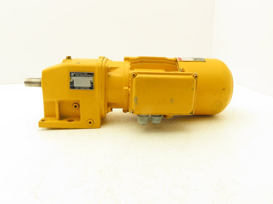 Nord SK02VL71L/4BRE8WU Inline Gearmotor .25kW 230/460V 3PH 29.6:1 56rpm w/Brake