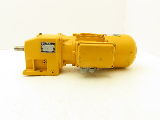 Nord SK02VL71L/4BRE8WU Inline Gearmotor .25kW 230/460V 3PH 29.6:1 56rpm w/Brake