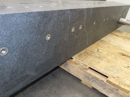 Industrial Granite Machine Block 71.25"L x 9.5" x 12" Flat Surface Inspection