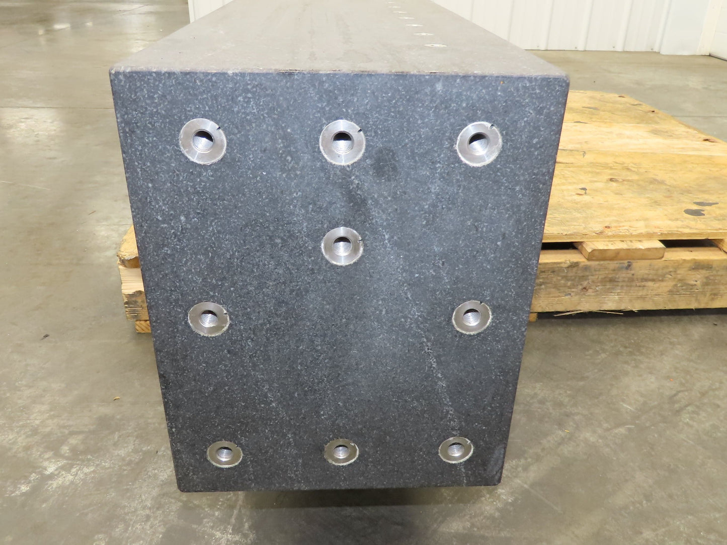 Industrial Granite Machine Block 71.25"L x 9.5" x 12" Flat Surface Inspection