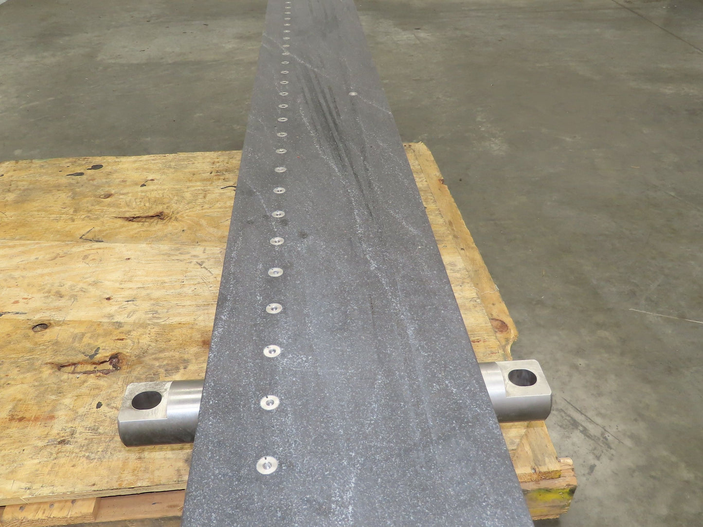 Industrial Granite Machine Block 71.25"L x 9.5" x 12" Flat Surface Inspection