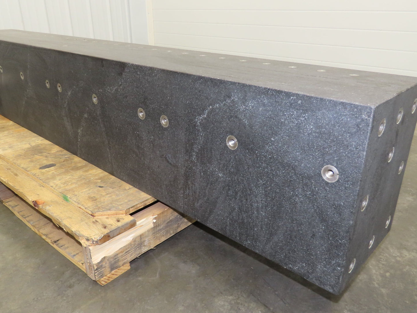 Industrial Granite Machine Block 71.25"L x 9.5" x 12" Flat Surface Inspection
