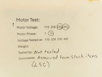 Nord SK02 VL71L/4BRE8WU Inline Gearmotor .25kW 230/460V 3PH 29.6:1 56rpm w/Brake