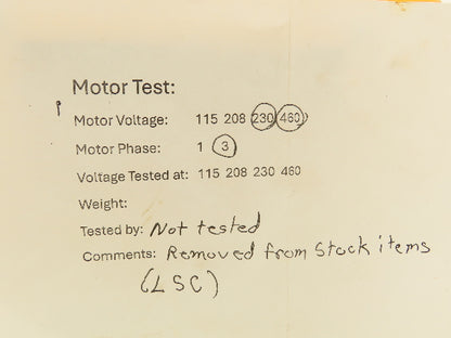 Nord SK02 VL71L/4BRE8WU Inline Gearmotor .25kW 230/460V 3PH 29.6:1 56rpm w/Brake