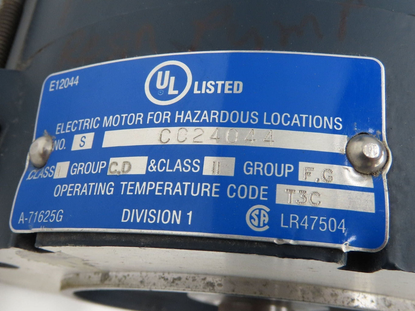 Leeson A145T17XC4A AC Motor Explosion Proof 2Hp 1740 RPM 230/460V 3PH 145TC TEFC