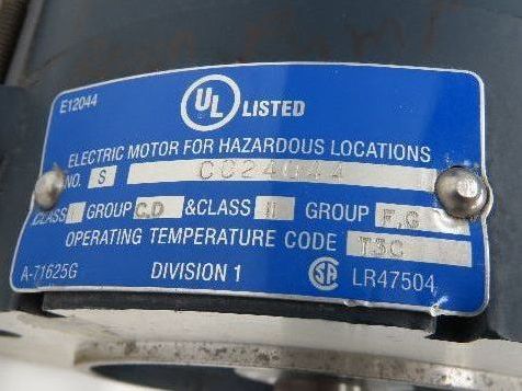 Leeson A145T17XC4A AC Motor Explosion Proof 2Hp 1740 RPM 230/460V 3PH 145TC TEFC