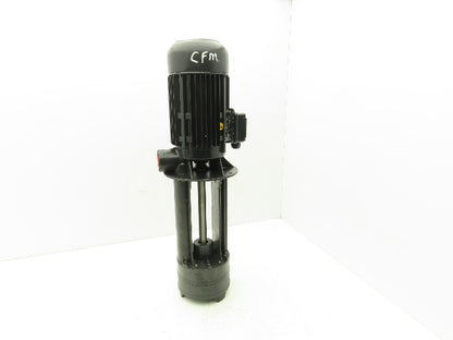 Brinkmann KTF152/330+1081 Plastic Chemical Immersion Pump 35gpm 1.7Hp 230V 3PH