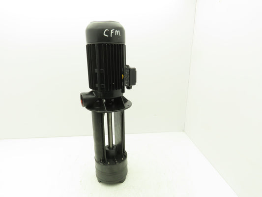 Brinkmann KTF152/330+1081 Plastic Chemical Immersion Pump 35gpm 1.7Hp 230V 3PH