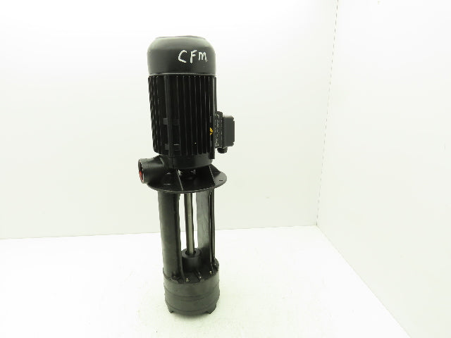 Brinkmann KTF152/330+1081 Plastic Chemical Immersion Pump 35gpm 1.7Hp 230V 3PH