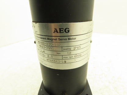 AEG M305D-A00-102 Gettys Permanent Magnet Servo Motor 6000rpm