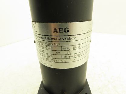 AEG M305D-A00-102 Gettys Permanent Magnet Servo Motor 6000rpm