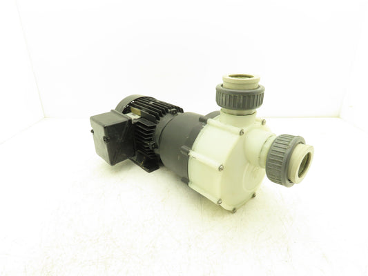 Siebec 2-1/4" Plastic Centrifugal Chemical Pump 2-Speed 1700/3440 RPM 400V 3PH