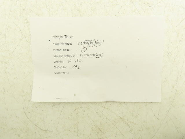 Dayton 6XH88 AC Motor 1/3Hp 1725rpm 208-230/460V 3ph 48 Frame ODP