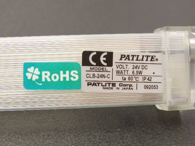 Patlite CLB-24N-C Work Light LED 14" 24VDC 6.5W IP42 White Lens