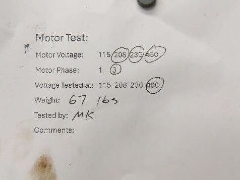 Leeson N184T17FC1F AC Motor 5Hp 1740rpm 208-230/460v 3ph J56C TEFC