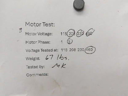 Leeson N184T17FC1F AC Motor 5Hp 1740rpm 208-230/460v 3ph J56C TEFC
