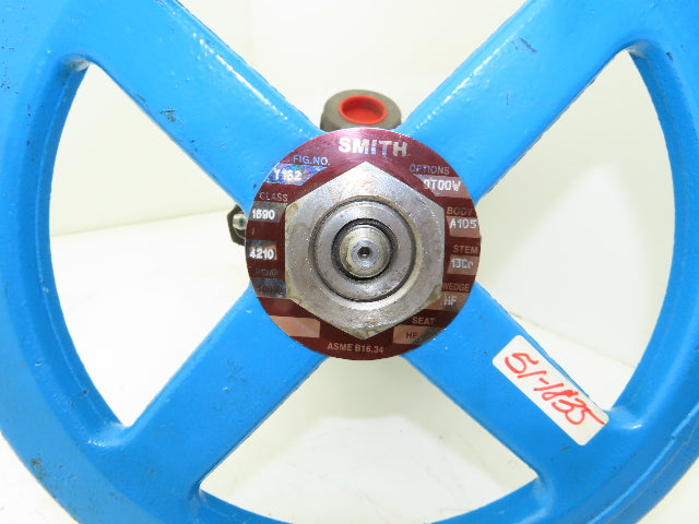 Smith Y162 Y Pattern Globe Valve 1" Socket Weld Rising Stem Class 1690