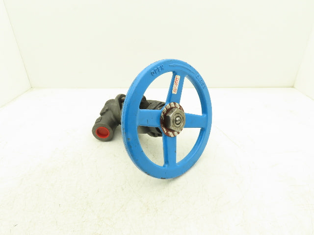 Smith Y162 Y Pattern Globe Valve 1" Socket Weld Rising Stem Class 1690