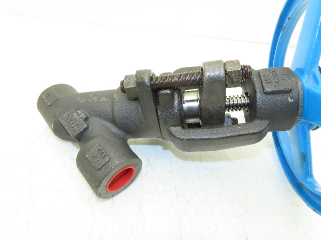 Smith Y162 Y Pattern Globe Valve 1" Socket Weld Rising Stem Class 1690