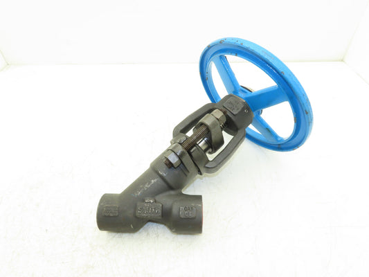 Smith Y162 Y Pattern Globe Valve 1" Socket Weld Rising Stem Class 1690