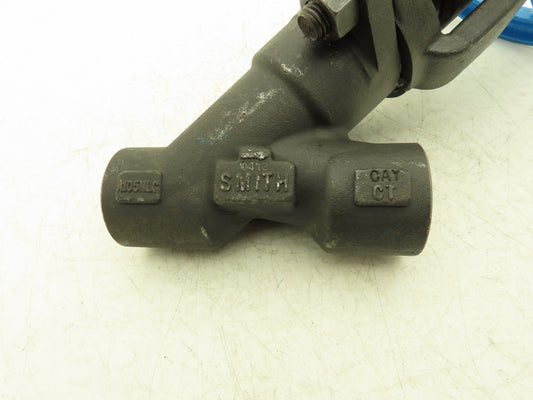 Smith Y162 Y Pattern Globe Valve 1" Socket Weld Rising Stem Class 1690