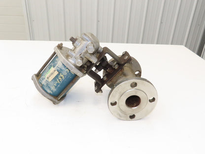 Jamesbury 5150 31 3600TT 1-1/2" Pneumatic Air operated Stainless Ball Valve