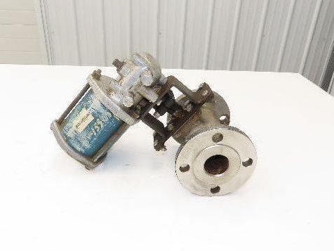 Jamesbury 5150 31 3600TT 1-1/2" Pneumatic Air operated Stainless Ball Valve