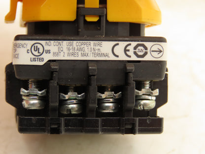 IDEC XW1E-LV Emergency RED E-Stop Pushbutton Twist Release Lot of 5
