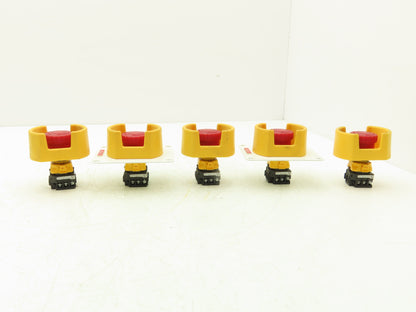 IDEC XW1E-LV Emergency RED E-Stop Pushbutton Twist Release Lot of 5