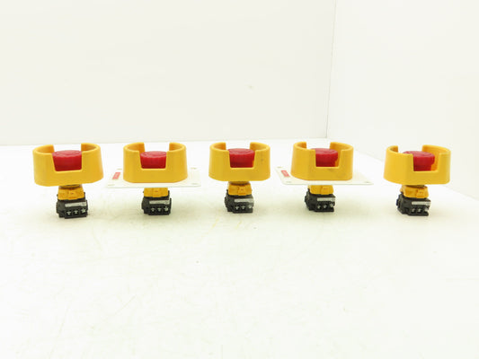 IDEC XW1E-LV Emergency RED E-Stop Pushbutton Twist Release Lot of 5