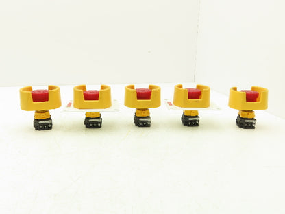 IDEC XW1E-LV Emergency RED E-Stop Pushbutton Twist Release Lot of 5