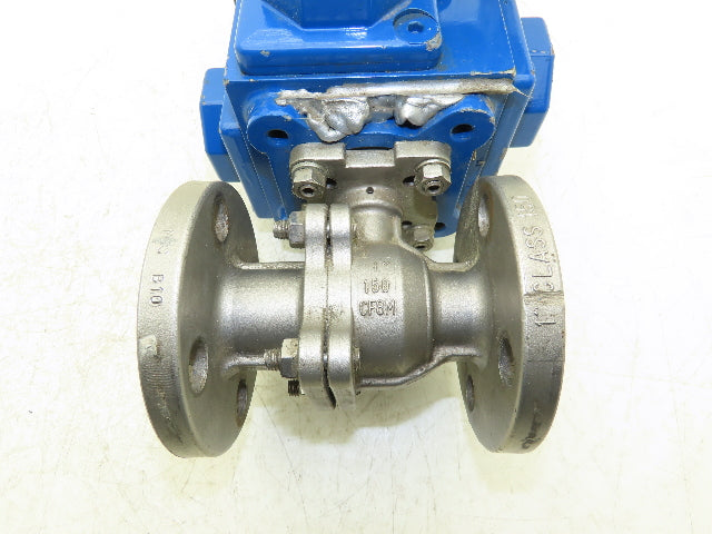 Flowserve 1" Stainless Ball Valve Compact Pneumatic Actuator C25 SR-2C IMP