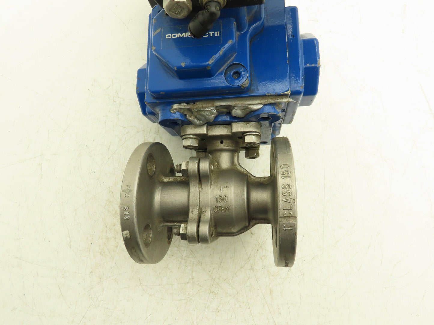 Flowserve 1" Stainless Ball Valve Compact Pneumatic Actuator C25 SR-2C IMP