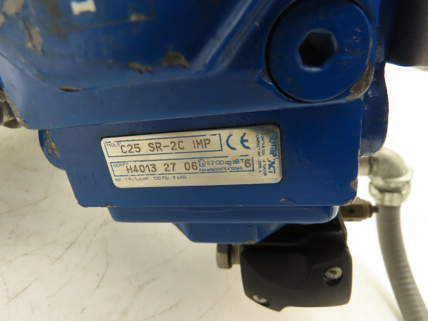 Flowserve 1" Stainless Ball Valve Compact Pneumatic Actuator C25 SR-2C IMP