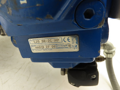 Flowserve 1" Stainless Ball Valve Compact Pneumatic Actuator C25 SR-2C IMP