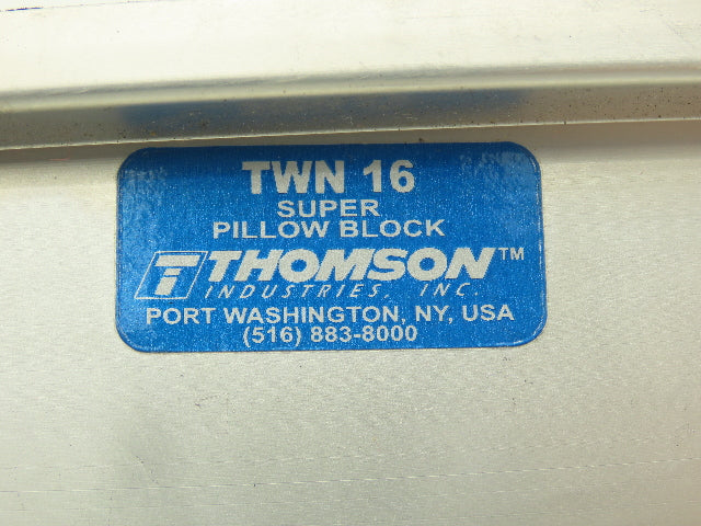 Thomson TWN16 Linear Ball Bearing Super Pillow Block 1" Closed Type 20" Shaft