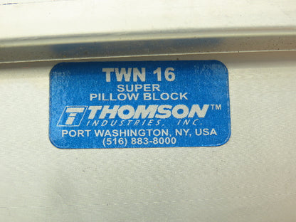 Thomson TWN16 Linear Ball Bearing Super Pillow Block 1" Closed Type 20" Shaft