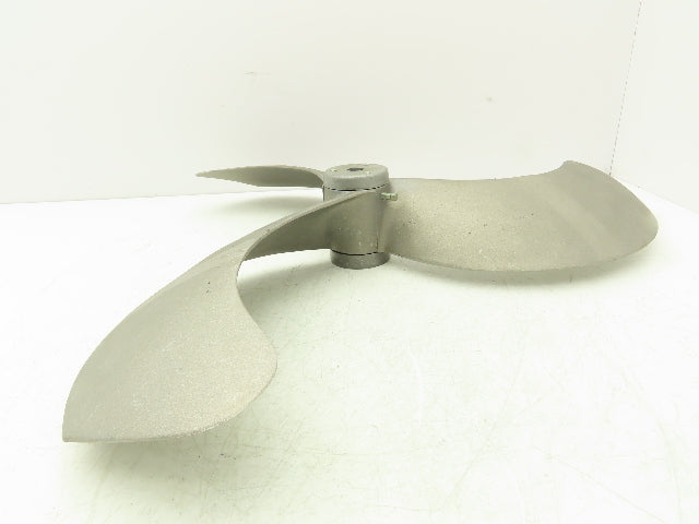 Airmaster Fan 21095 24" Cast Aluminum Propeller 3-Blade 5/8" Bore w/1/2" Adapter