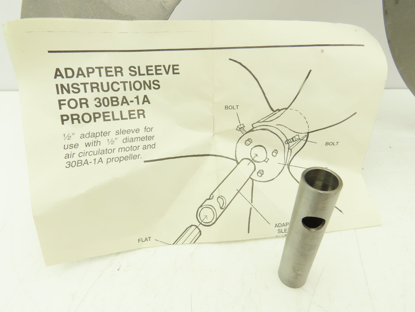 Airmaster Fan 21095 24" Cast Aluminum Propeller 3-Blade 5/8" Bore w/1/2" Adapter