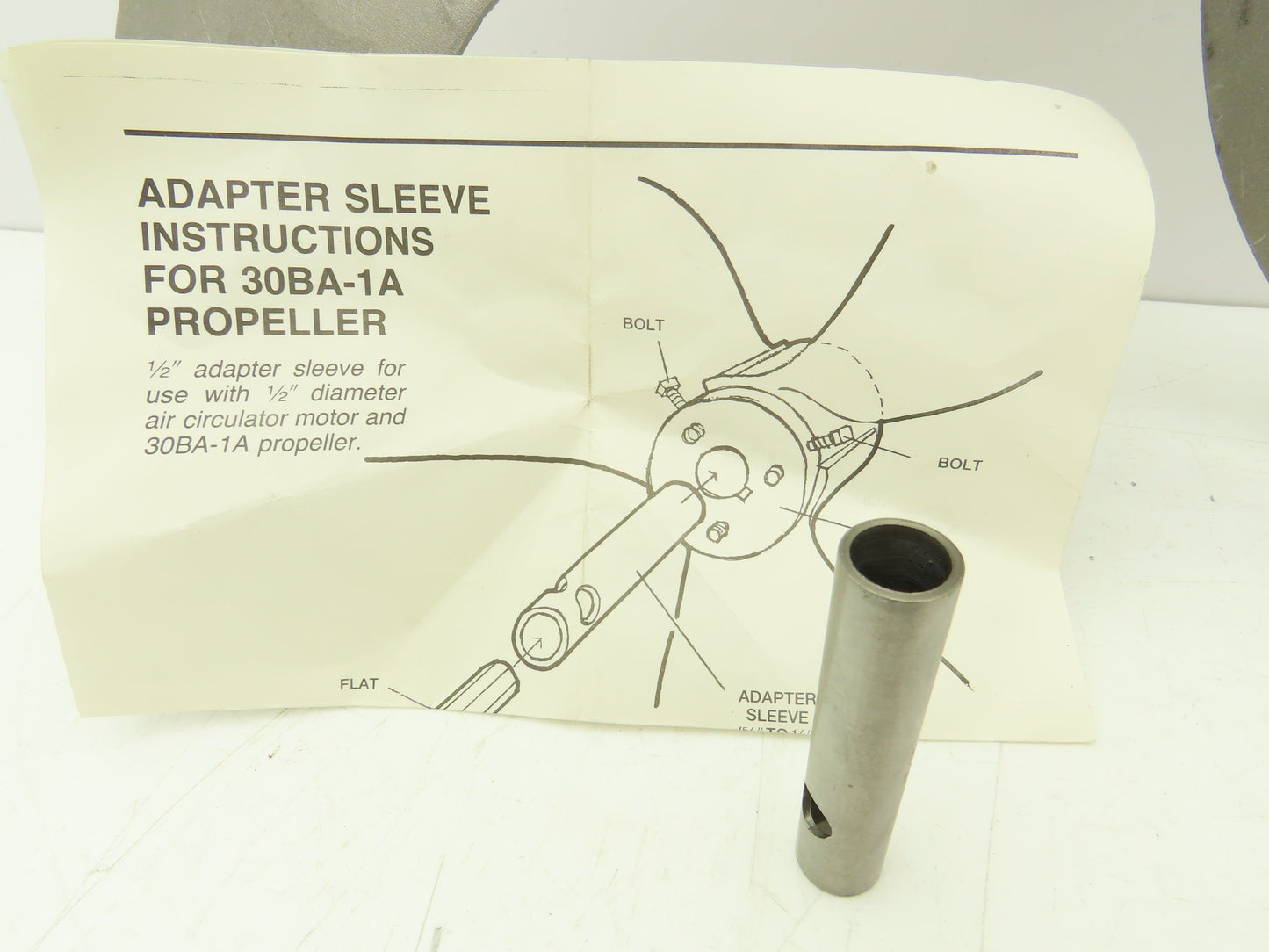 Airmaster Fan 21095 24" Cast Aluminum Propeller 3-Blade 5/8" Bore w/1/2" Adapter