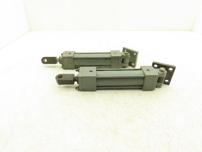Miller A86R2B/A50B2B Pneumatic Air Cylinder 1-1/2" Bore 4" Stroke Lot of 2