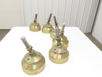 Lathe Machine Leveling Feet 1-1/4-7 Bolt 7"-11" Adj Height Set of 6