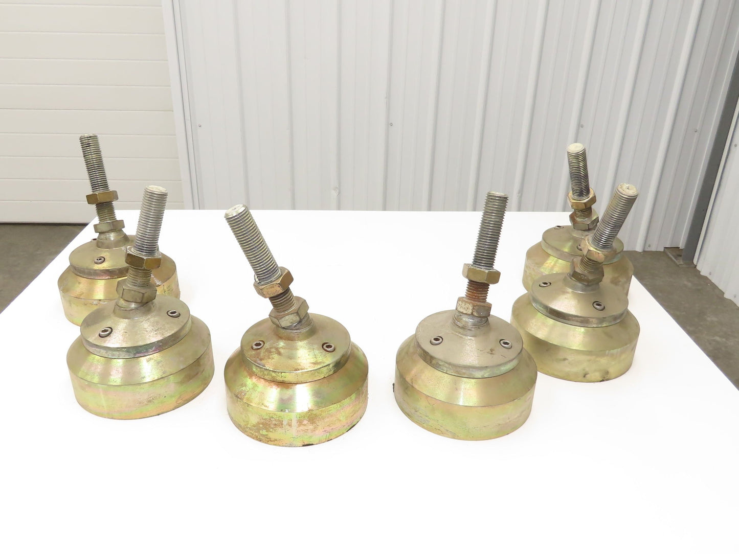 Lathe Machine Leveling Feet 1-1/4-7 Bolt 7"-11" Adj Height Set of 6