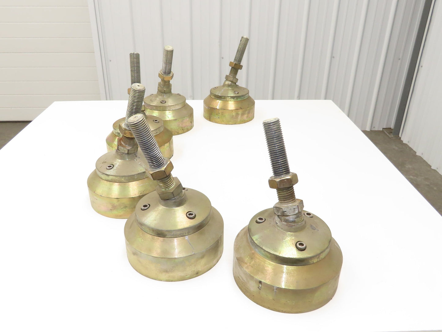 Lathe Machine Leveling Feet 1-1/4-7 Bolt 7"-11" Adj Height Set of 6