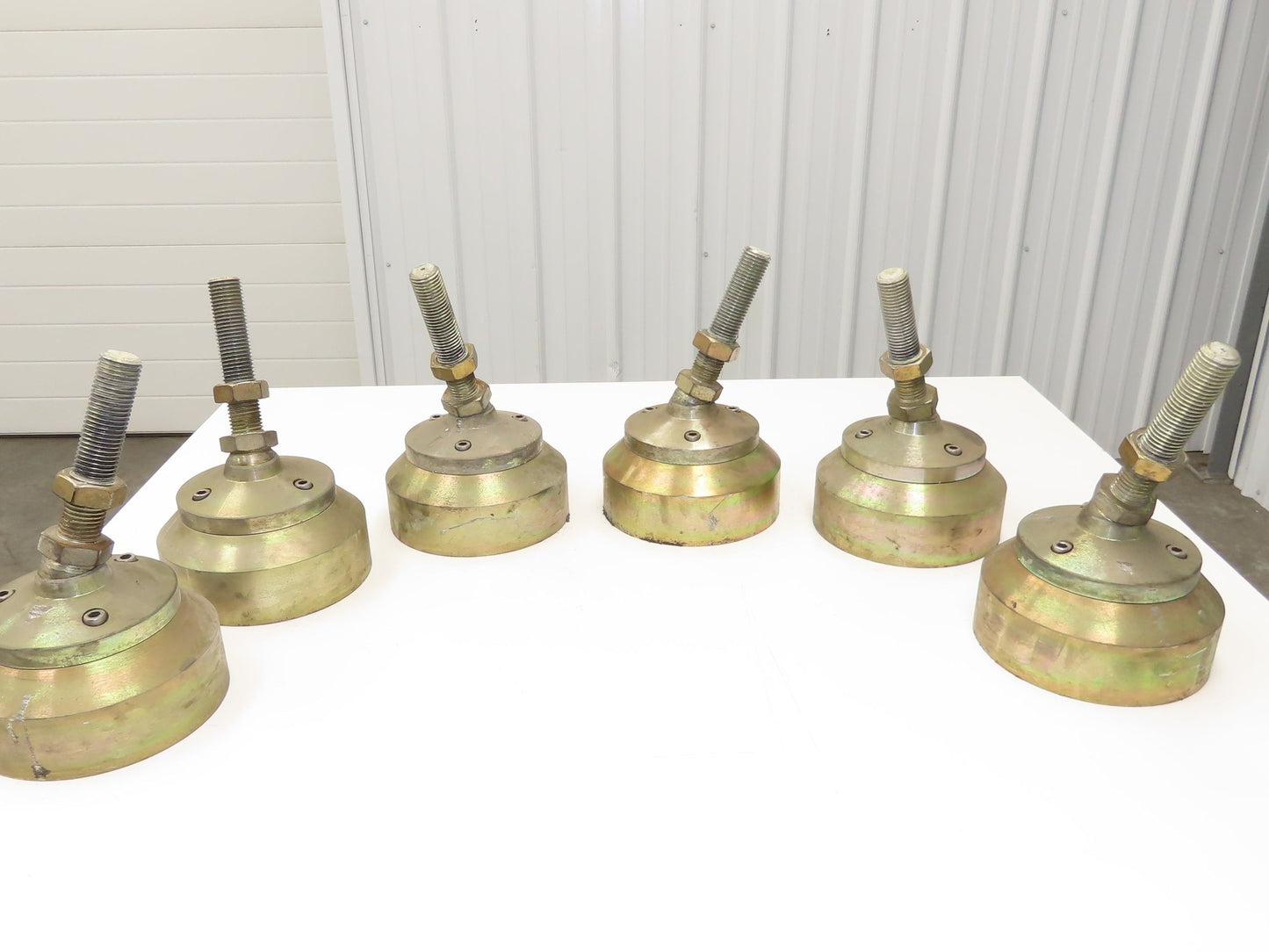 Lathe Machine Leveling Feet 1-1/4-7 Bolt 7"-11" Adj Height Set of 6