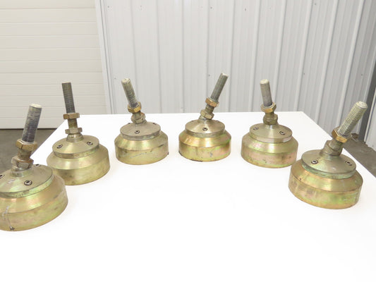 Lathe Machine Leveling Feet 1-1/4-7 Bolt 7"-11" Adj Height Set of 6