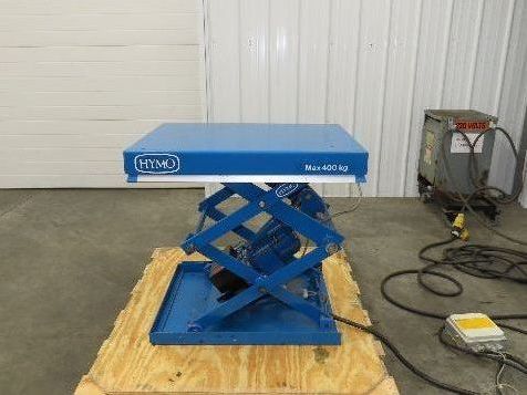 Hymo CXX4-8 Hydraulic Scissor Lift Table 400kg 880lb 36" Travel 24x31" 240V 3Ph