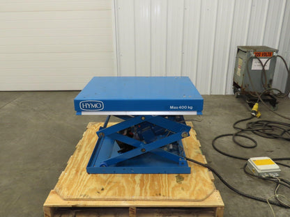 Hymo CXX4-8 Hydraulic Scissor Lift Table 400kg 880lb 36" Travel 24x31" 240V 3Ph
