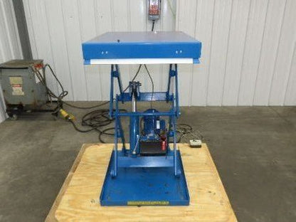 Hymo CXX4-8 Hydraulic Scissor Lift Table 400kg 880lb 36" Travel 24x31" 240V 3Ph